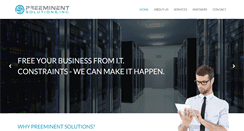 Desktop Screenshot of preeminentsolutions.com