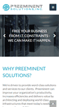 Mobile Screenshot of preeminentsolutions.com